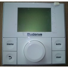BUDERUS Regulator pokojowy lub pogodowy RC200 z wyświetlaczem LCD